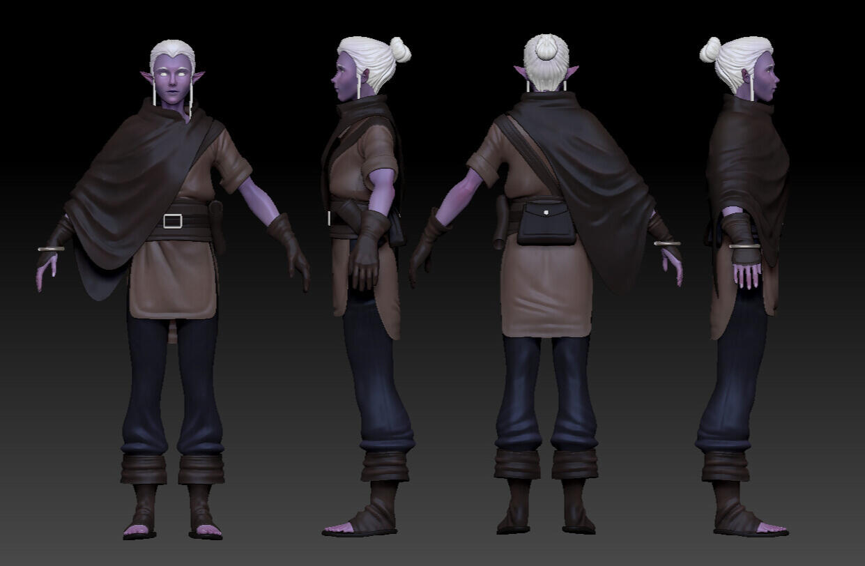 Protagonist ZBrush Blockout