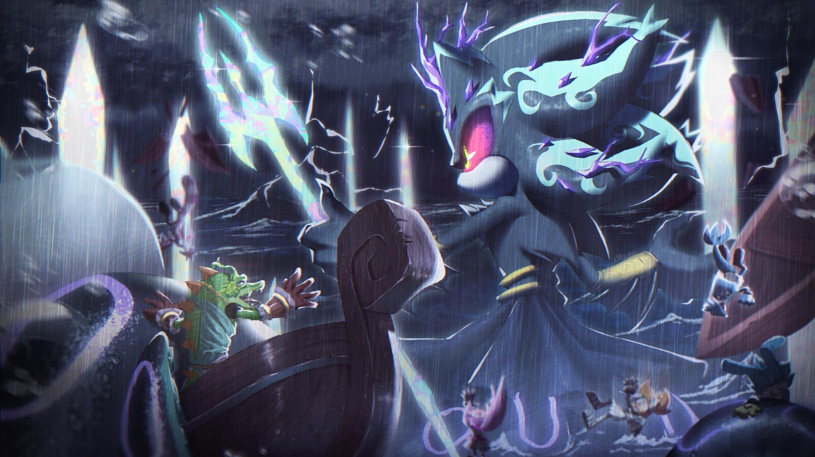 Mephiles as Poseidon